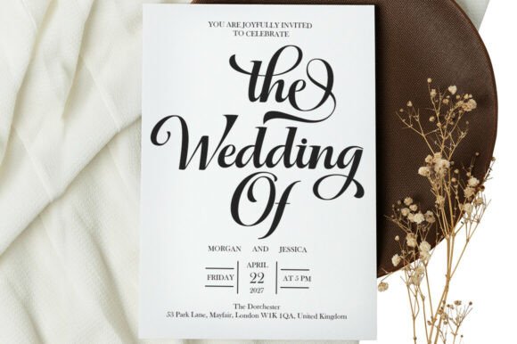 High-end script wedding fonts for Cricut paper crafting.