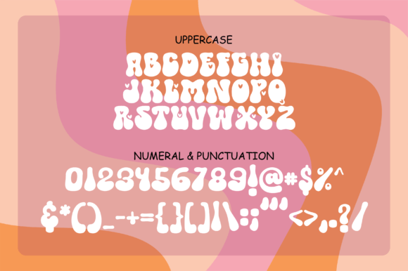 Cute retro Halloween typography display with decorative swashes and ornaments for crafters.