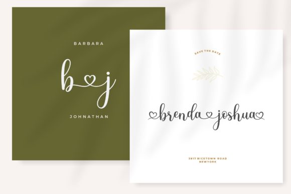 Beautiful script wedding fonts for Cricut projects featuring elegant swashes.