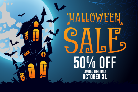 Magical occult typeface for spooky Halloween craft projects.