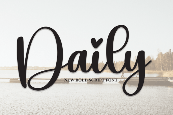 Daily Font handwritten font for wedding invitation stationery