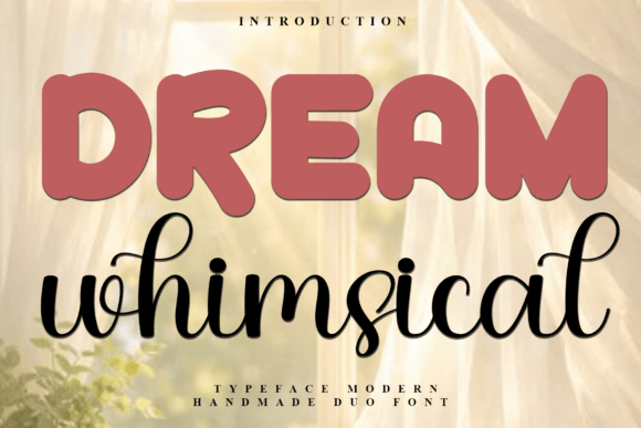 Dream Whimsical casual rounded font for friendly invitation designs