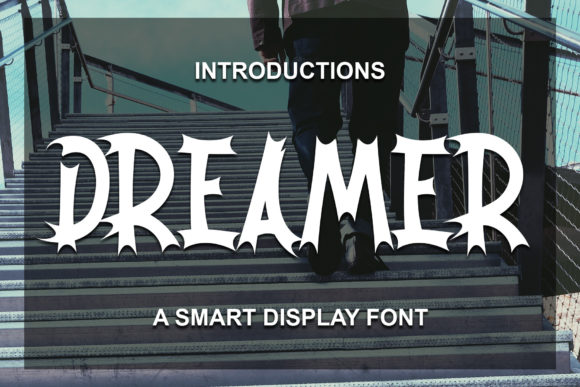 Dreamer bold display lettering font for urban and street designs