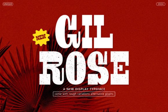 Gil Rose display font for wedding invitations and branding