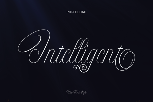 Intelligent Font elegant script with swashes for wedding stationery
