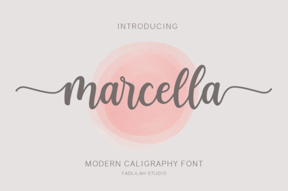 Marcella Font elegant handwritten script for wedding invitations
