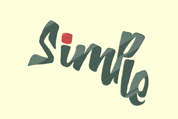 Simple Graffiti Lettering embroidery-friendly font for hats shirts and jackets