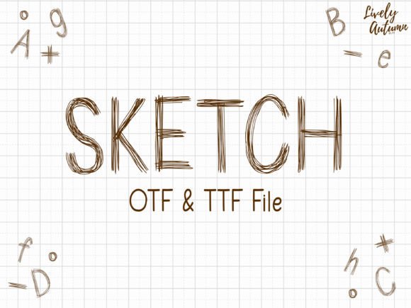 Sketch Font sweet friendly handwritten lettering font with natural style
