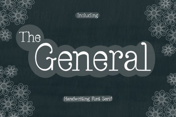 The General modern serif font for wedding invitations and branding