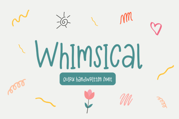 Whimsical handwritten font used for planner and journal layouts