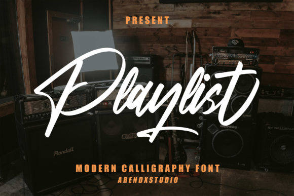 Playlist whimsical script font for vinyl projects