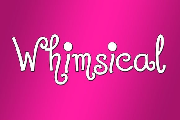 Whimsical flowing handwritten font for design projects