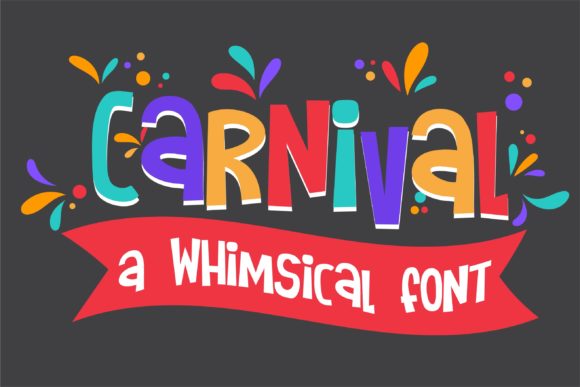 ZP Carnival whimsical display font for crafting